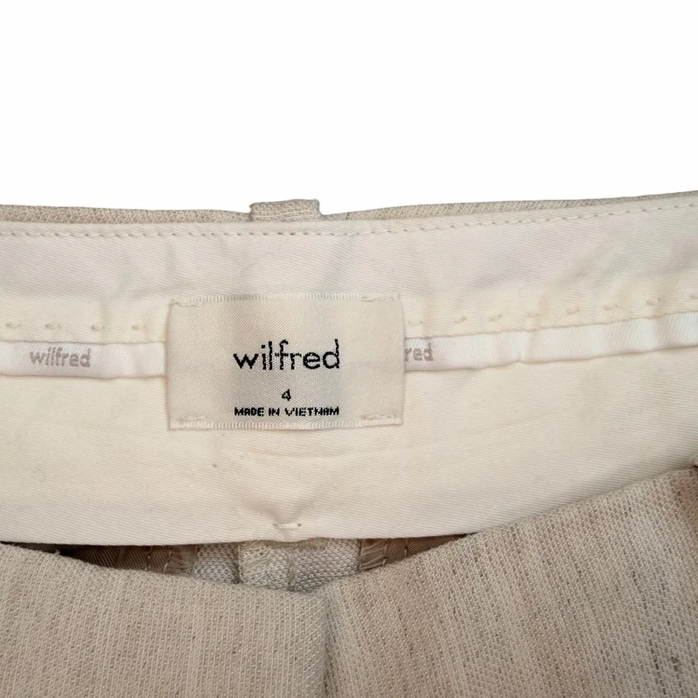 Aritzia Wilfred The Effortless Pant™ - CruiseLinen Cream Textured